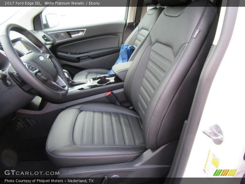 White Platinum Metallic / Ebony 2017 Ford Edge SEL
