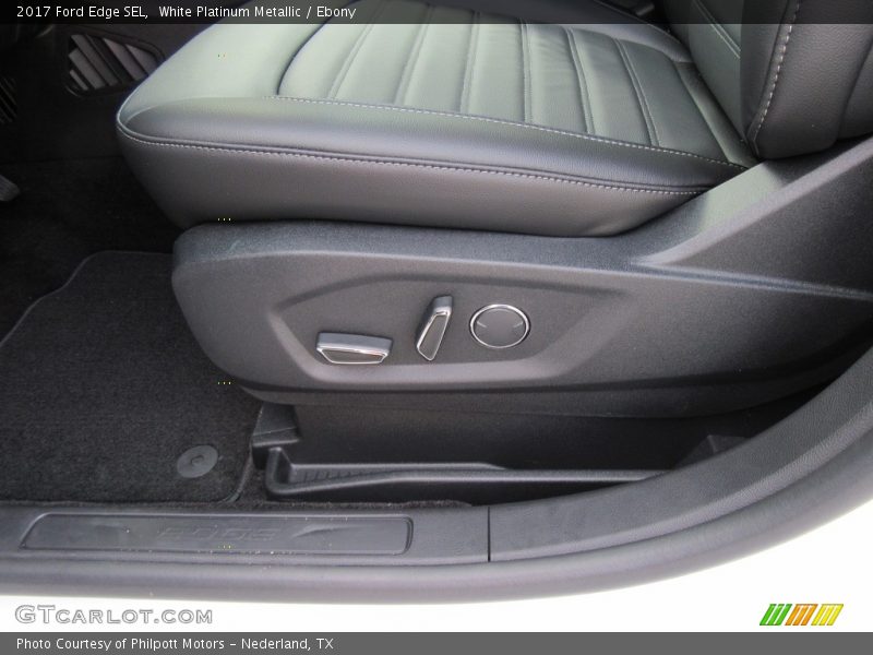White Platinum Metallic / Ebony 2017 Ford Edge SEL
