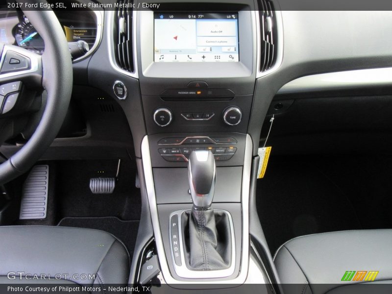 White Platinum Metallic / Ebony 2017 Ford Edge SEL