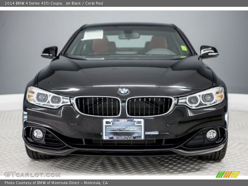 Jet Black / Coral Red 2014 BMW 4 Series 435i Coupe