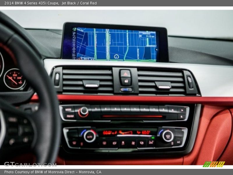 Jet Black / Coral Red 2014 BMW 4 Series 435i Coupe