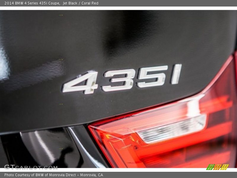 Jet Black / Coral Red 2014 BMW 4 Series 435i Coupe