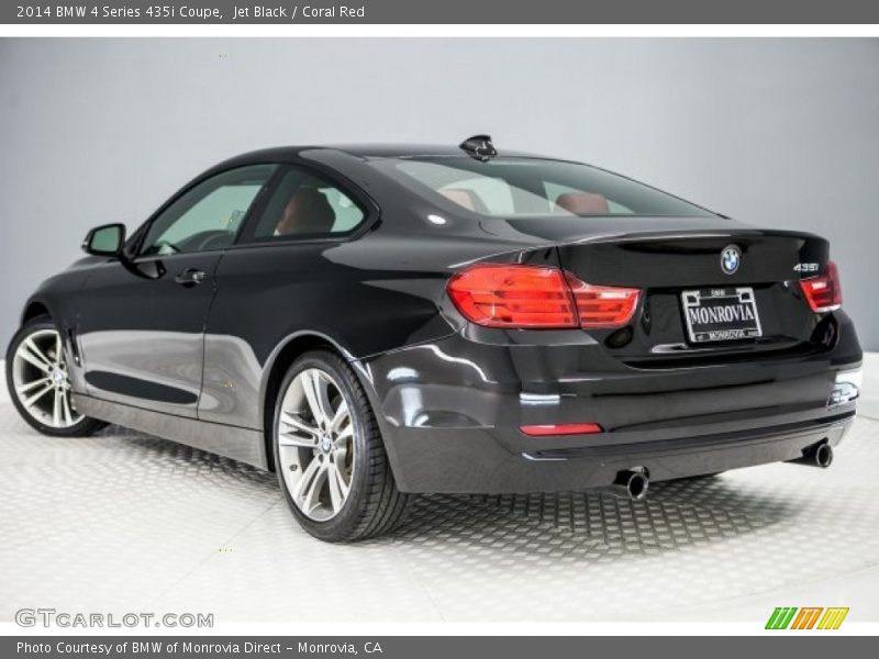 Jet Black / Coral Red 2014 BMW 4 Series 435i Coupe