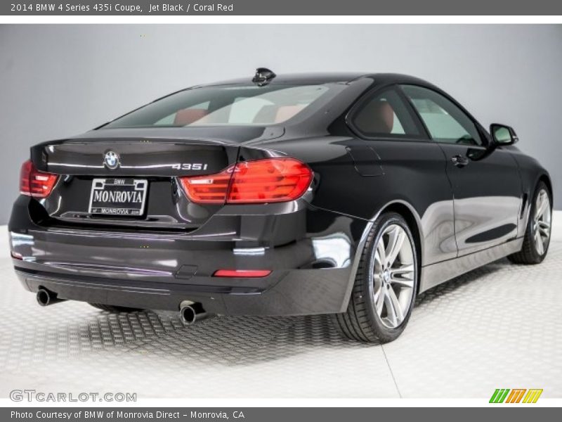 Jet Black / Coral Red 2014 BMW 4 Series 435i Coupe