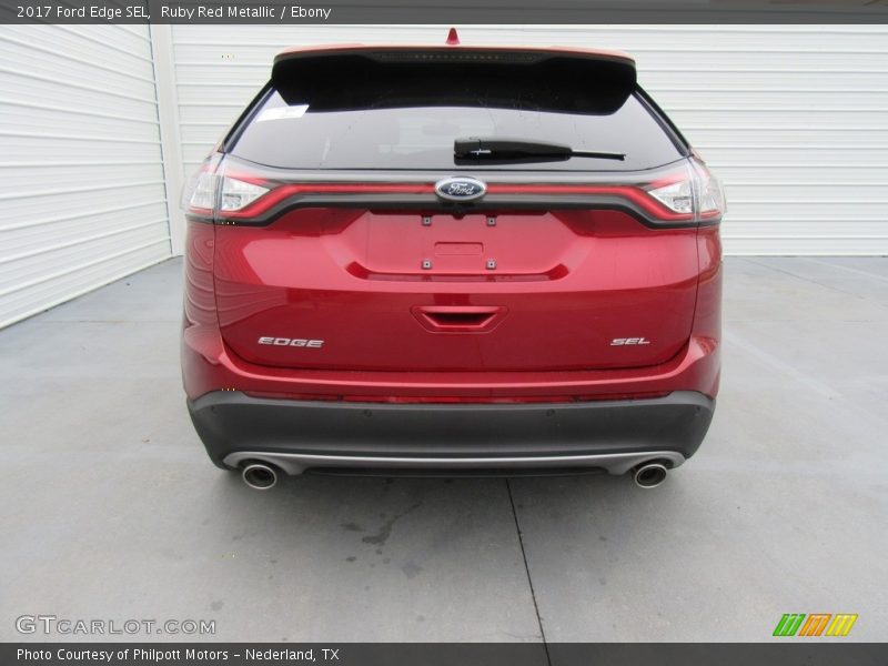 Ruby Red Metallic / Ebony 2017 Ford Edge SEL