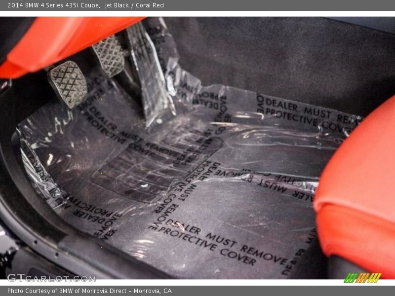 Jet Black / Coral Red 2014 BMW 4 Series 435i Coupe