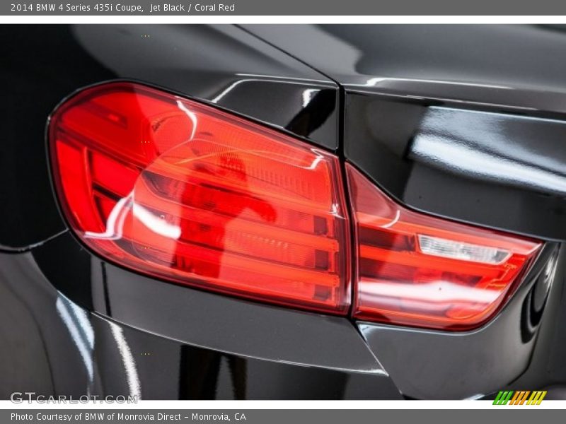 Jet Black / Coral Red 2014 BMW 4 Series 435i Coupe
