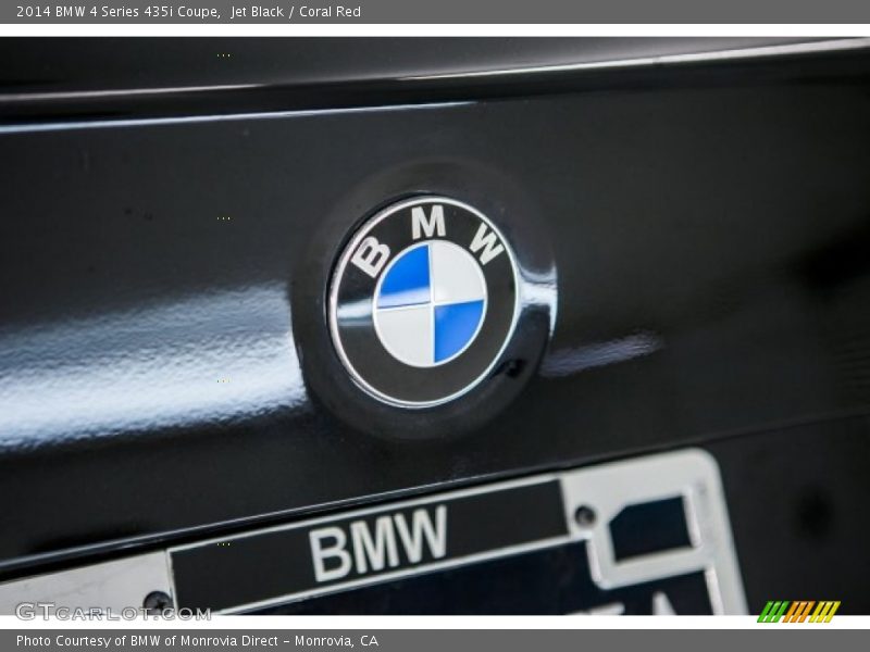 Jet Black / Coral Red 2014 BMW 4 Series 435i Coupe