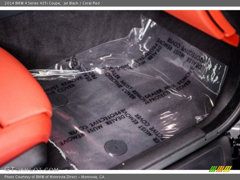Jet Black / Coral Red 2014 BMW 4 Series 435i Coupe