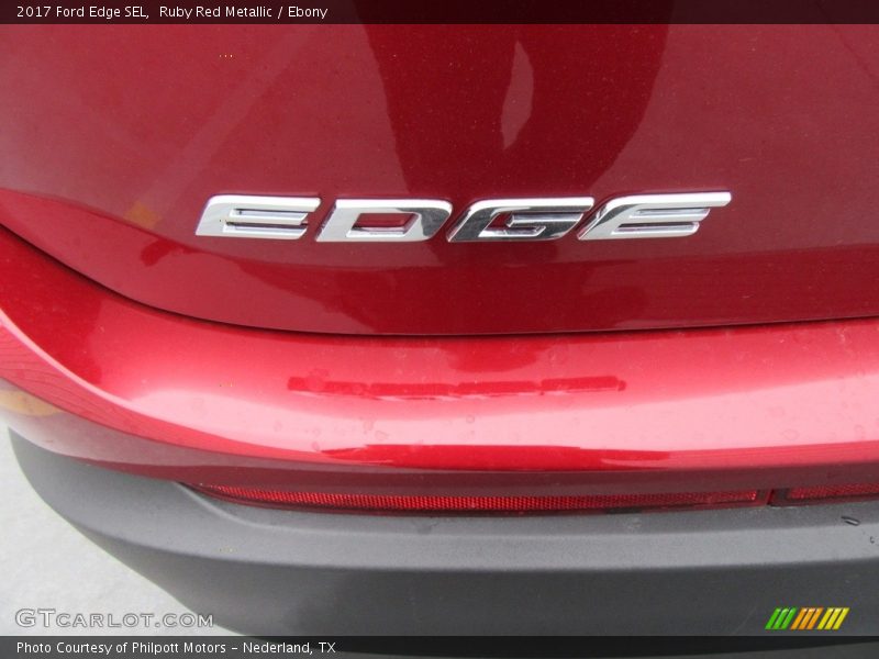 Ruby Red Metallic / Ebony 2017 Ford Edge SEL
