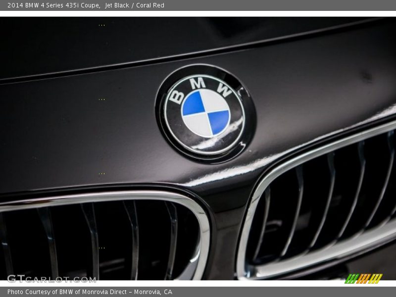 Jet Black / Coral Red 2014 BMW 4 Series 435i Coupe