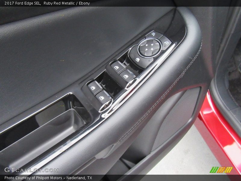 Ruby Red Metallic / Ebony 2017 Ford Edge SEL