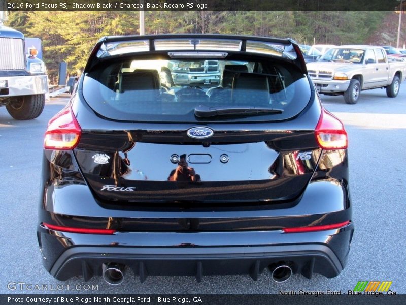 Shadow Black / Charcoal Black Recaro RS logo 2016 Ford Focus RS