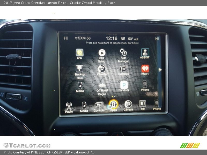 Granite Crystal Metallic / Black 2017 Jeep Grand Cherokee Laredo E 4x4