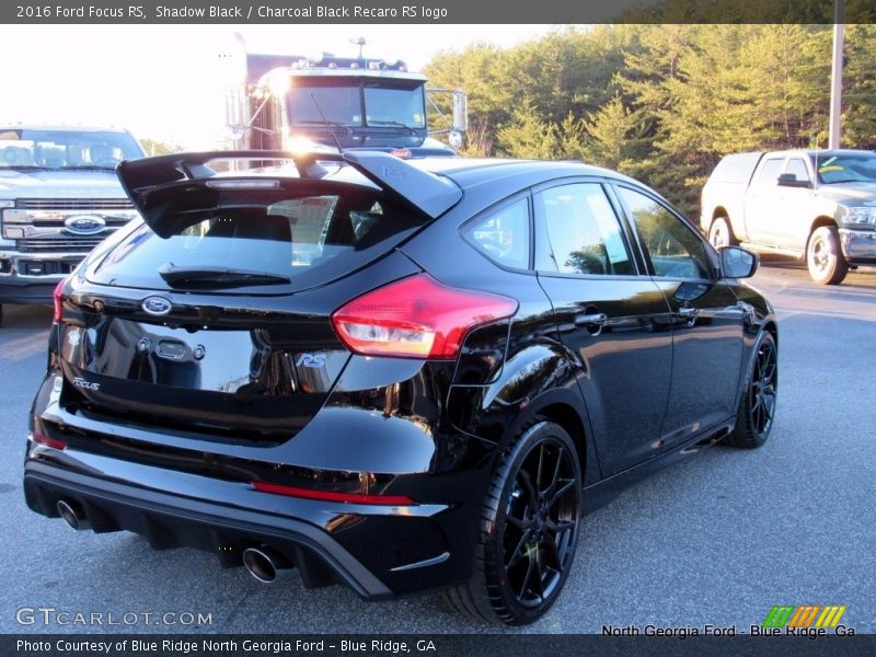 Shadow Black / Charcoal Black Recaro RS logo 2016 Ford Focus RS