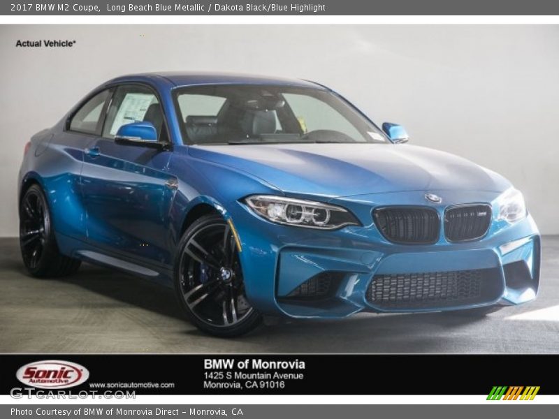 Long Beach Blue Metallic / Dakota Black/Blue Highlight 2017 BMW M2 Coupe