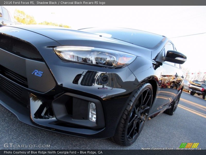 Shadow Black / Charcoal Black Recaro RS logo 2016 Ford Focus RS