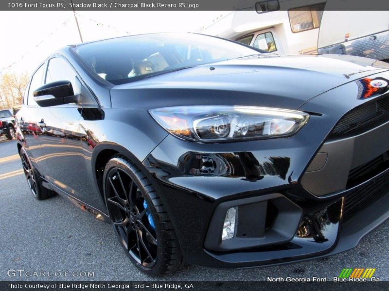 Shadow Black / Charcoal Black Recaro RS logo 2016 Ford Focus RS