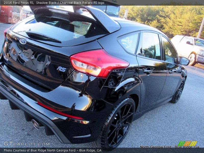 Shadow Black / Charcoal Black Recaro RS logo 2016 Ford Focus RS