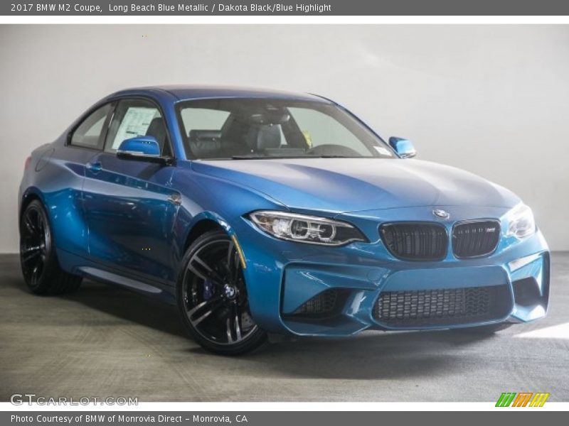 Long Beach Blue Metallic / Dakota Black/Blue Highlight 2017 BMW M2 Coupe