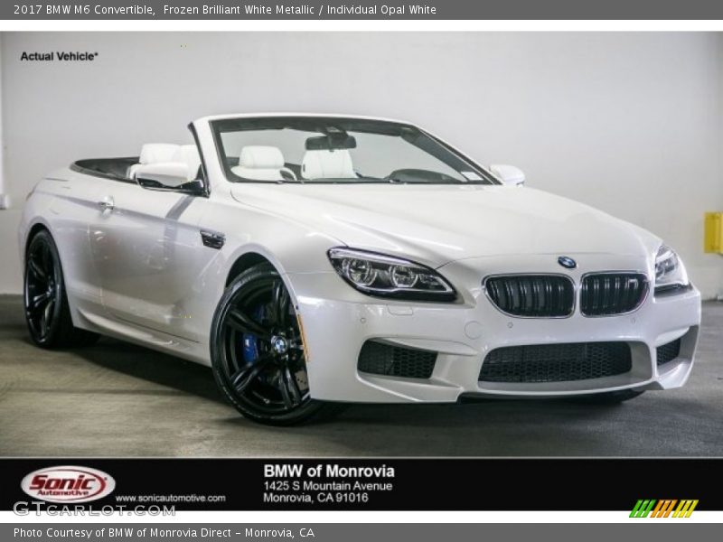 Frozen Brilliant White Metallic / Individual Opal White 2017 BMW M6 Convertible