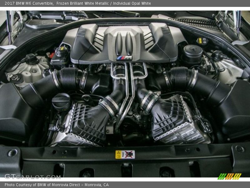  2017 M6 Convertible Engine - 4.4 Liter M TwinPower Turbocharged DOHC 32-Valve VVT V8