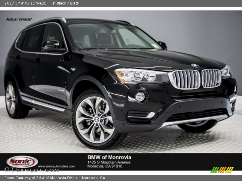 Jet Black / Black 2017 BMW X3 sDrive28i