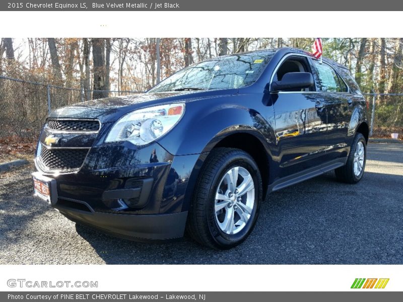 Blue Velvet Metallic / Jet Black 2015 Chevrolet Equinox LS