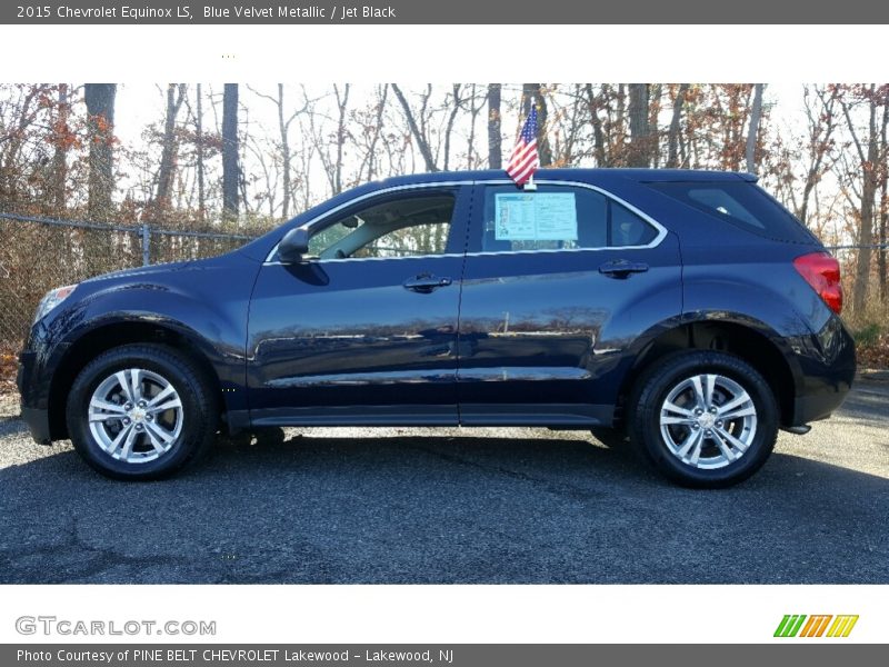 Blue Velvet Metallic / Jet Black 2015 Chevrolet Equinox LS