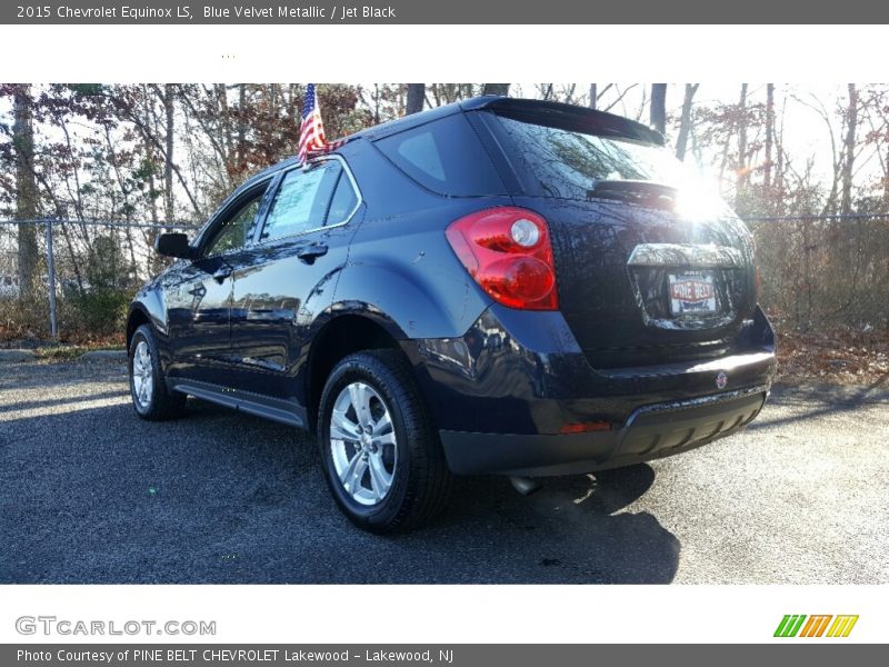 Blue Velvet Metallic / Jet Black 2015 Chevrolet Equinox LS