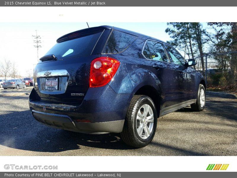 Blue Velvet Metallic / Jet Black 2015 Chevrolet Equinox LS