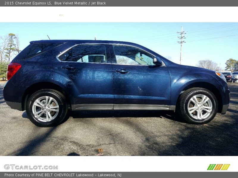 Blue Velvet Metallic / Jet Black 2015 Chevrolet Equinox LS