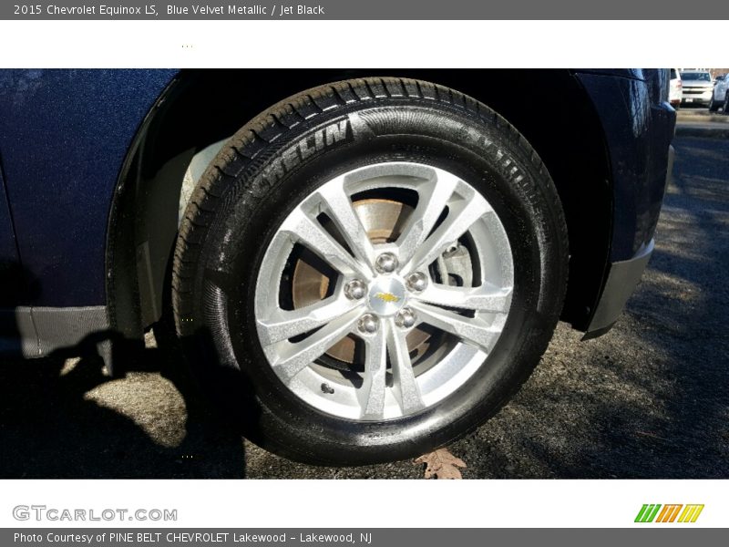 Blue Velvet Metallic / Jet Black 2015 Chevrolet Equinox LS