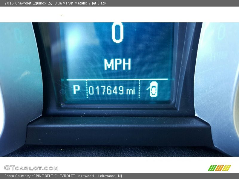 Blue Velvet Metallic / Jet Black 2015 Chevrolet Equinox LS