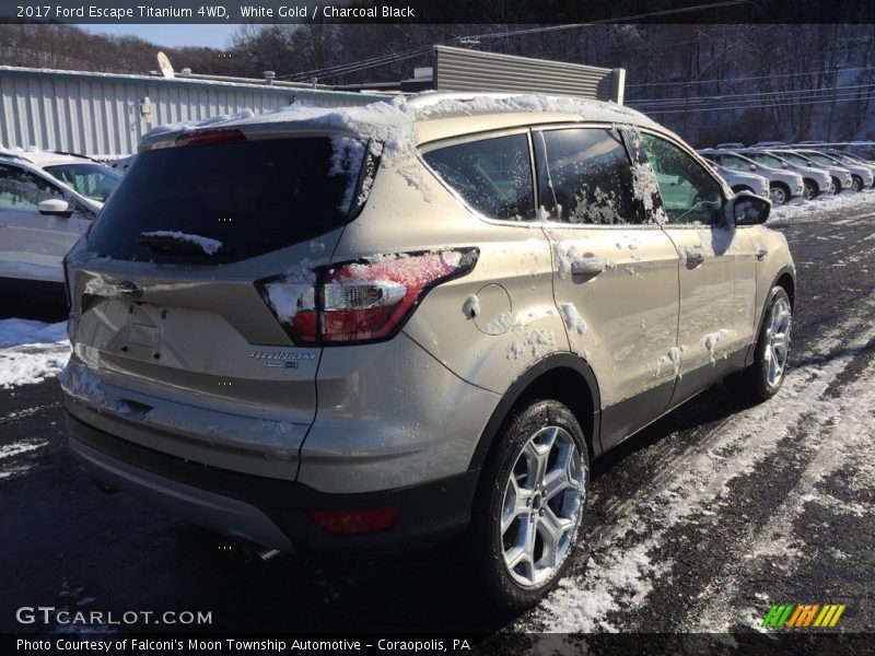 White Gold / Charcoal Black 2017 Ford Escape Titanium 4WD