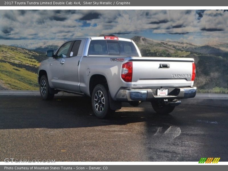 Silver Sky Metallic / Graphite 2017 Toyota Tundra Limited Double Cab 4x4