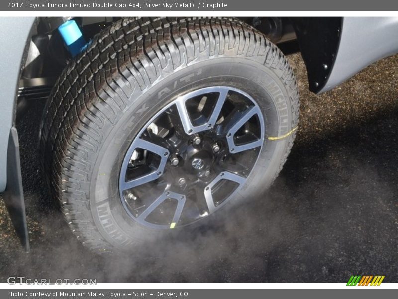 Silver Sky Metallic / Graphite 2017 Toyota Tundra Limited Double Cab 4x4