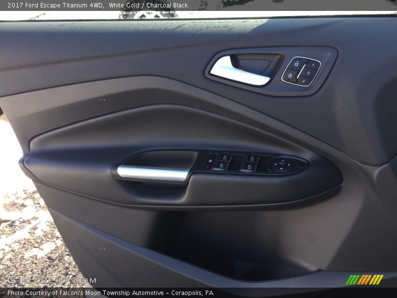 White Gold / Charcoal Black 2017 Ford Escape Titanium 4WD