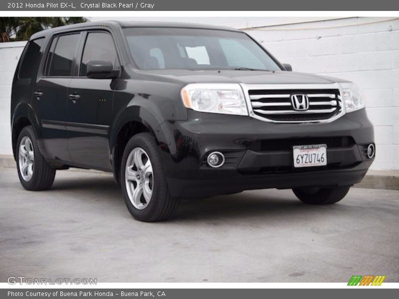 Crystal Black Pearl / Gray 2012 Honda Pilot EX-L