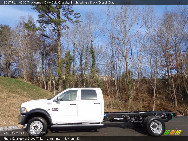 Bright White / Black/Diesel Gray 2017 Ram 4500 Tradesman Crew Cab Chassis