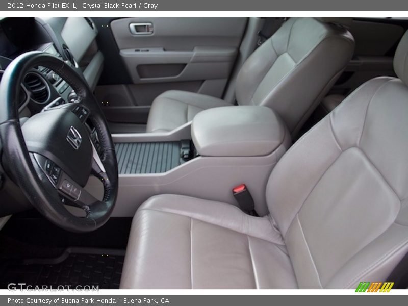 Crystal Black Pearl / Gray 2012 Honda Pilot EX-L