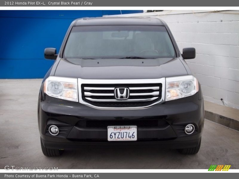 Crystal Black Pearl / Gray 2012 Honda Pilot EX-L