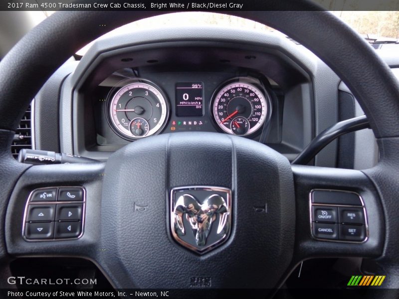 Bright White / Black/Diesel Gray 2017 Ram 4500 Tradesman Crew Cab Chassis
