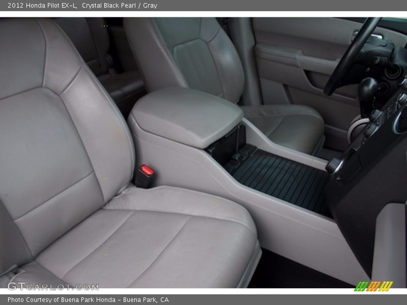 Crystal Black Pearl / Gray 2012 Honda Pilot EX-L