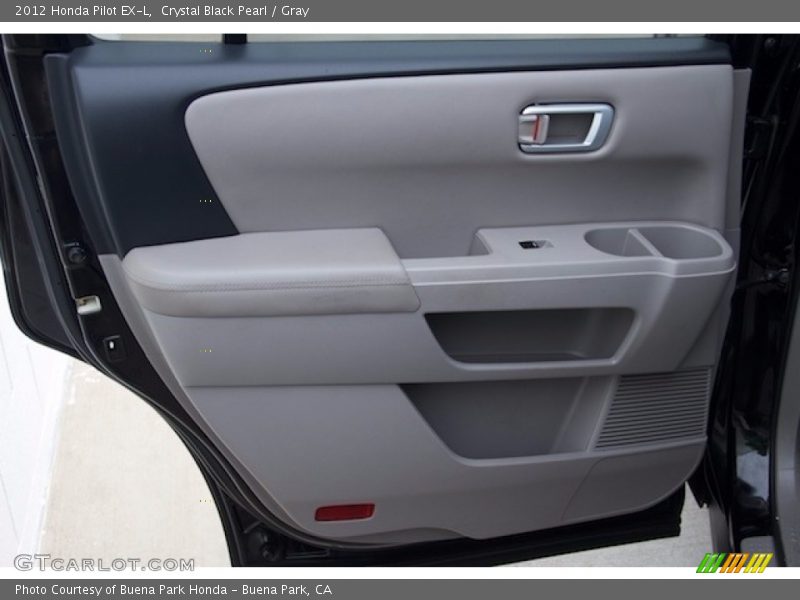 Crystal Black Pearl / Gray 2012 Honda Pilot EX-L