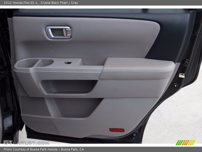 Crystal Black Pearl / Gray 2012 Honda Pilot EX-L