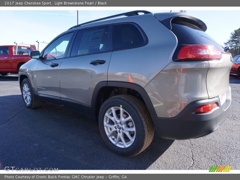 Light Brownstone Pearl / Black 2017 Jeep Cherokee Sport