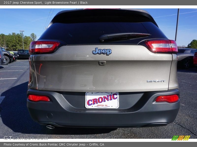 Light Brownstone Pearl / Black 2017 Jeep Cherokee Sport