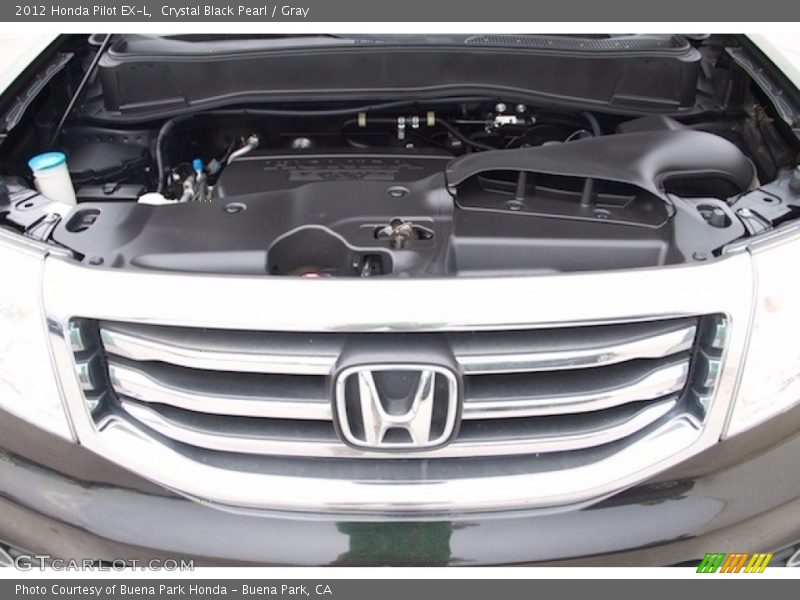 Crystal Black Pearl / Gray 2012 Honda Pilot EX-L