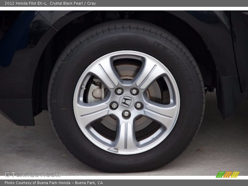 Crystal Black Pearl / Gray 2012 Honda Pilot EX-L